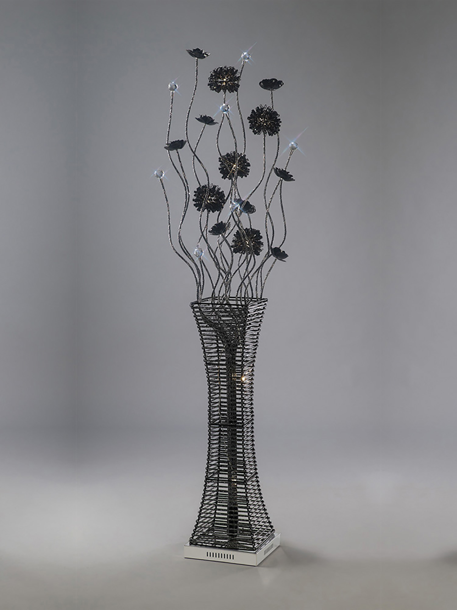 Majella Aluminium Crystal Floor Lamps Diyas Home Multi Head Floor Lamps Majella Aluminium Crystal Floor Lamps Diyas Home Multi Head Floor Lamps